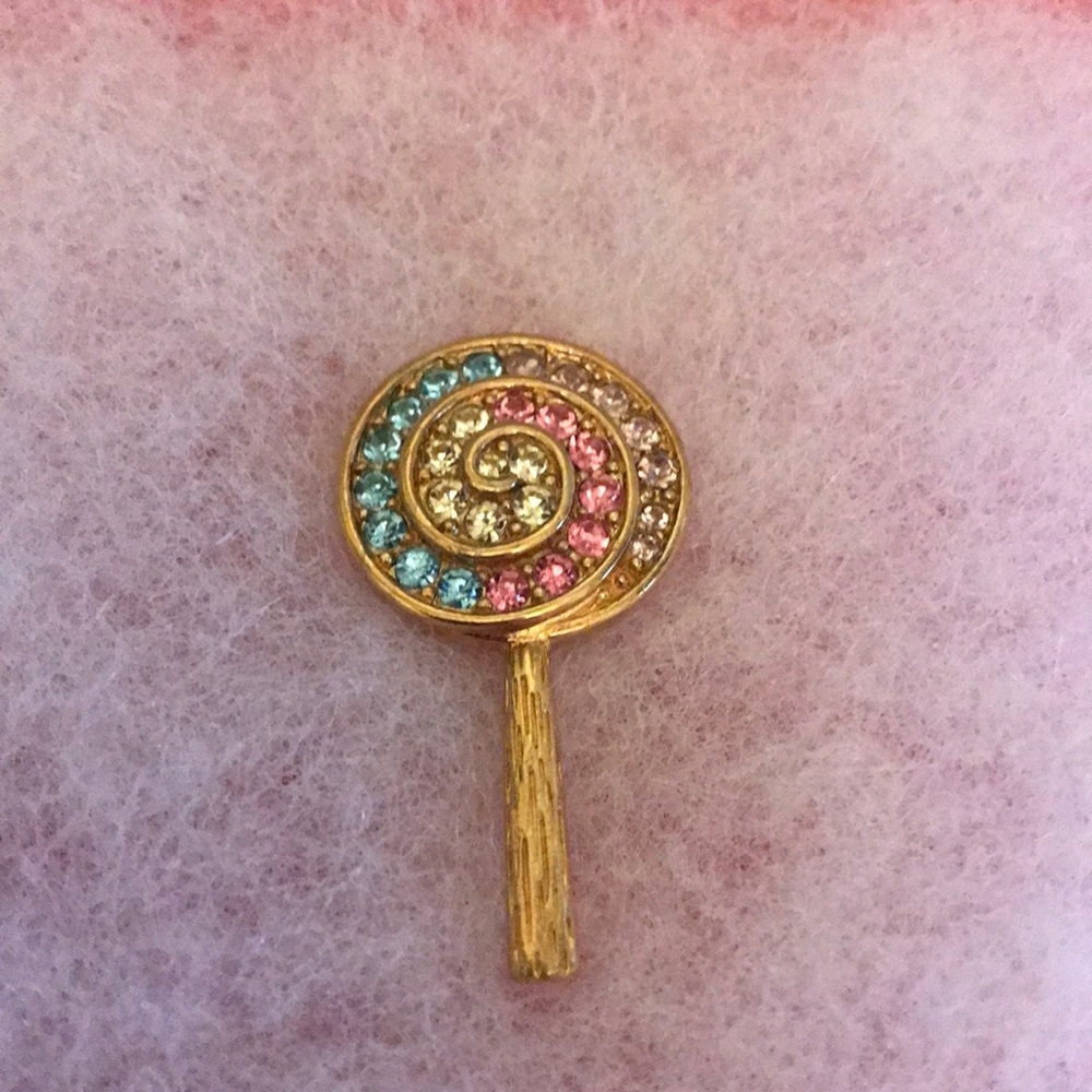 Trifara lollipop tie tack